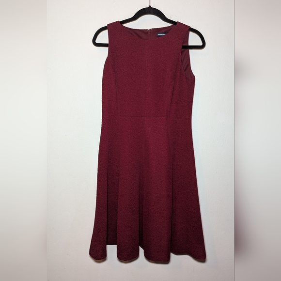 American Living Maroon Sleeveless Fit & Flare A-line Dress Women's Size 2 - Picture 1 of 5